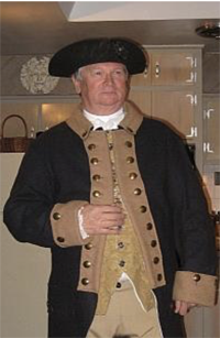 man dressed as george washington