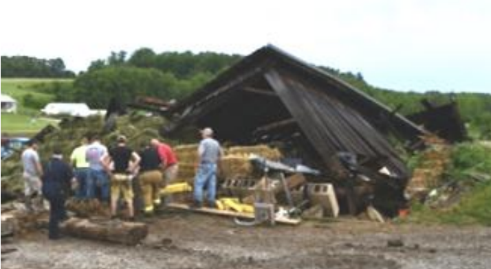 barn roof fall in